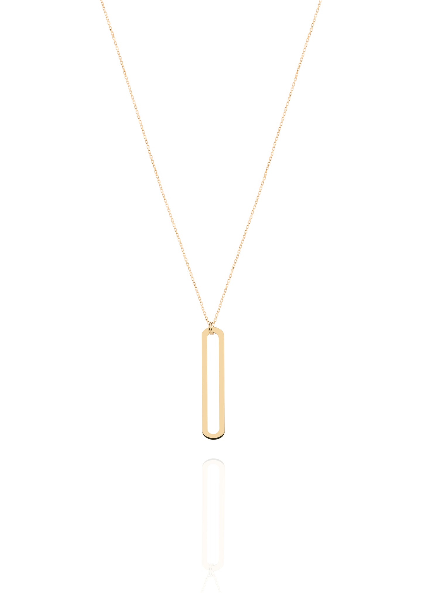 Rectangle Pendant Necklace (Sample Sale)