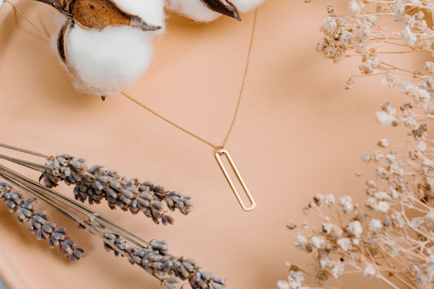 Rectangle Pendant Necklace (Sample Sale)