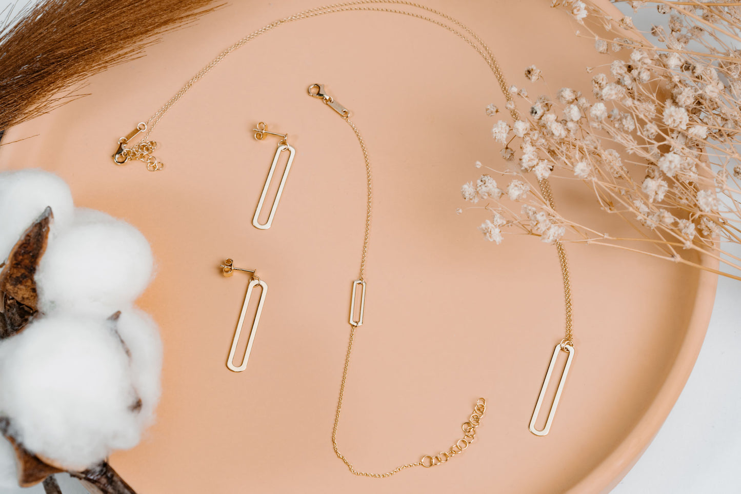 Rectangle Pendant Necklace (Sample Sale)
