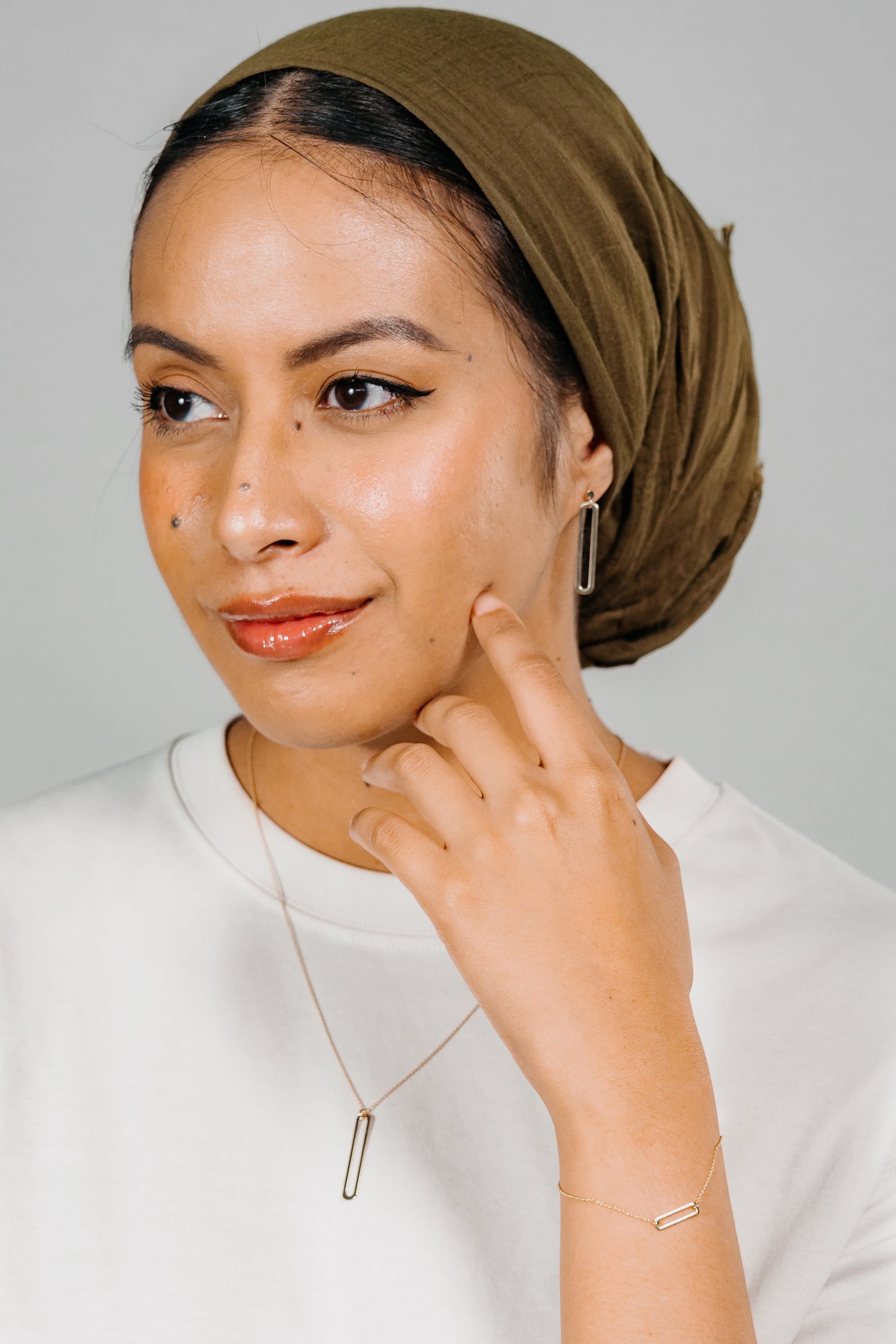 Rectangle Pendant Earrings (Sample Sale)