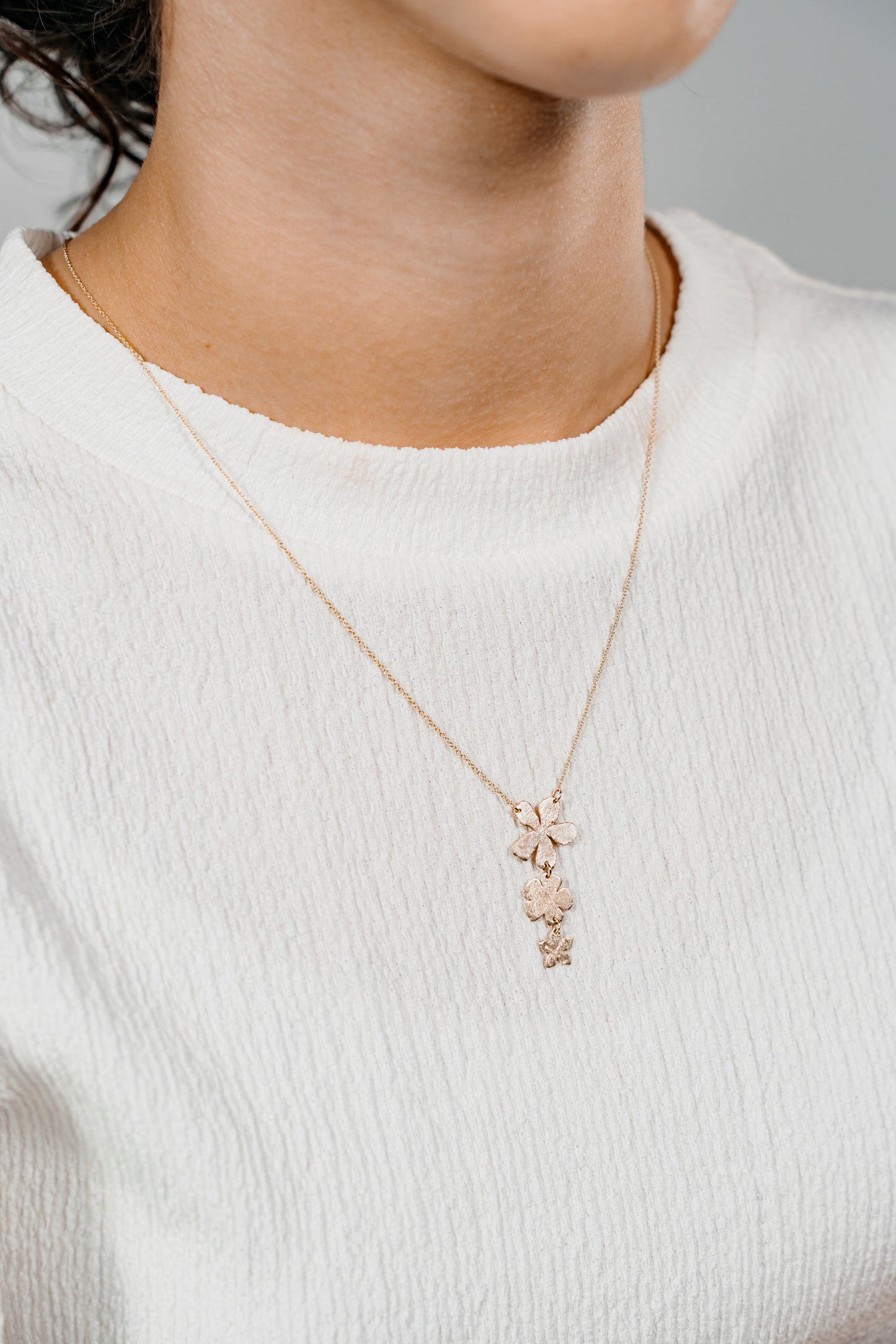 Floral Trio Necklace (Sample Sale)